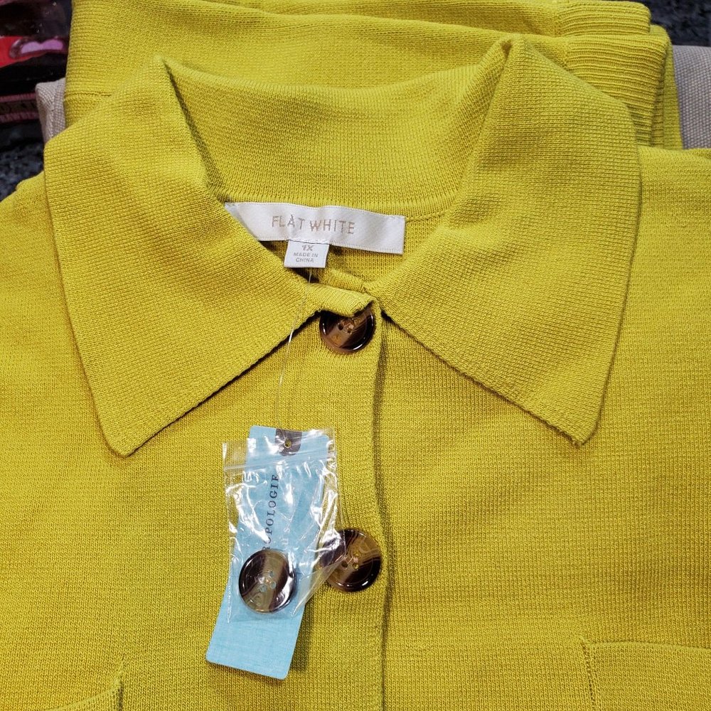 Anthropologie Flat White Patch Pocket Skirt Set - Picture 4 of 8